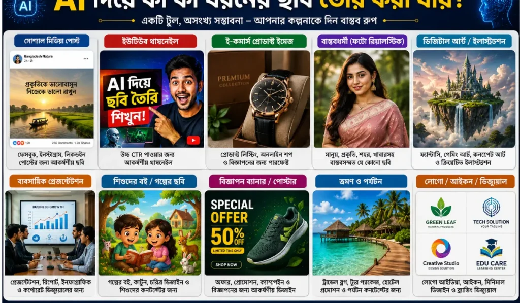 বাংলাদেশের একজন শিক্ষার্থী AI Image Generator ব্যবহার করছে