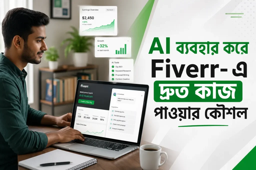 AI ব্যবহার করে Fiverr-এ দ্রুত কাজ পাওয়ার কৌশল