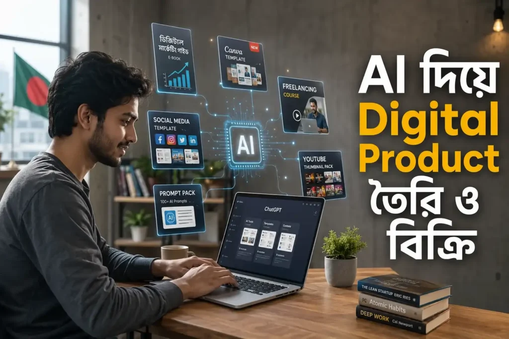 AI দিয়ে Digital Product তৈরি ও বিক্রি করার ধারণা