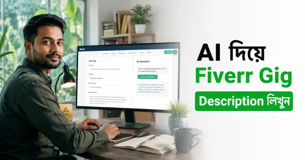 AI দিয়ে Fiverr Gig Description লিখুন - Professional Fiverr Gig Writing Guide