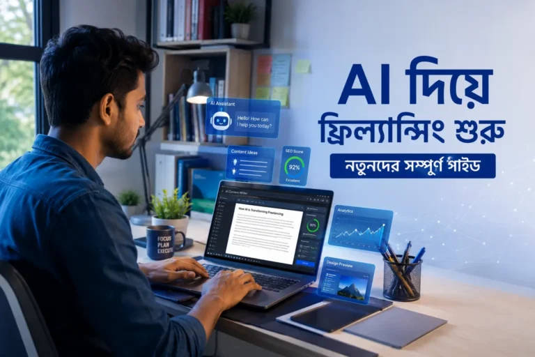 AI দিয়ে ফ্রিল্যান্সিং শুরু – নতুনদের জন্য ধাপে ধাপে সম্পূর্ণ গাইড