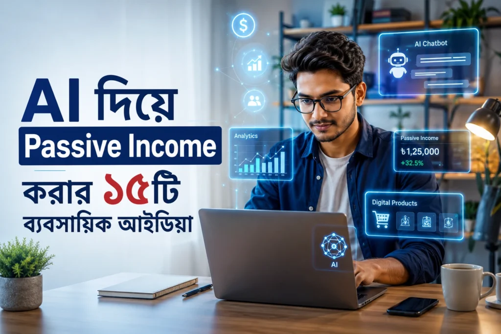 AI দিয়ে Passive Income করার ১৫টি ব্যবসায়িক আইডিয়া
