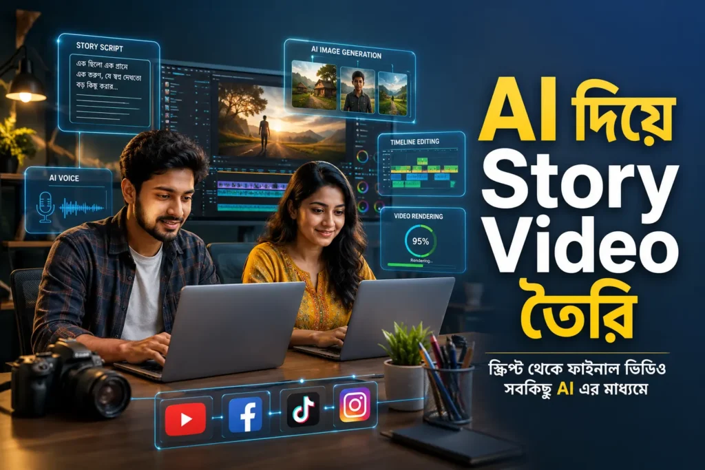 AI দিয়ে Story Video তৈরি করার সম্পূর্ণ বাংলা গাইড