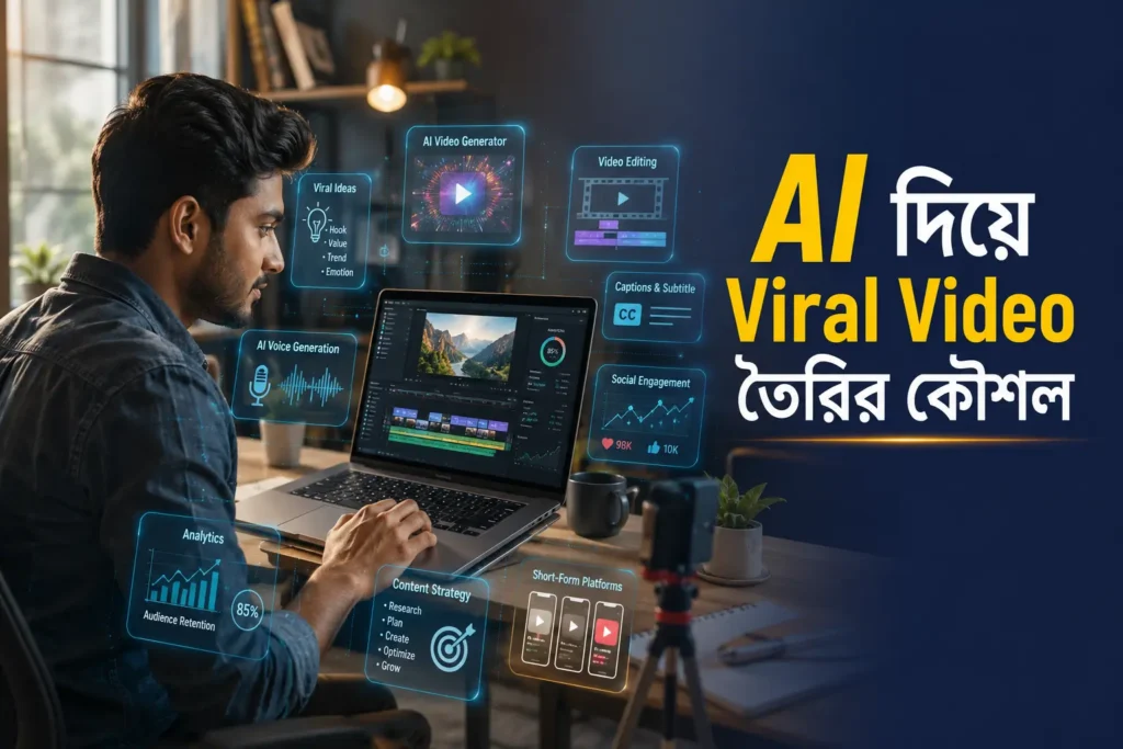 AI দিয়ে Viral Video তৈরির কৌশল