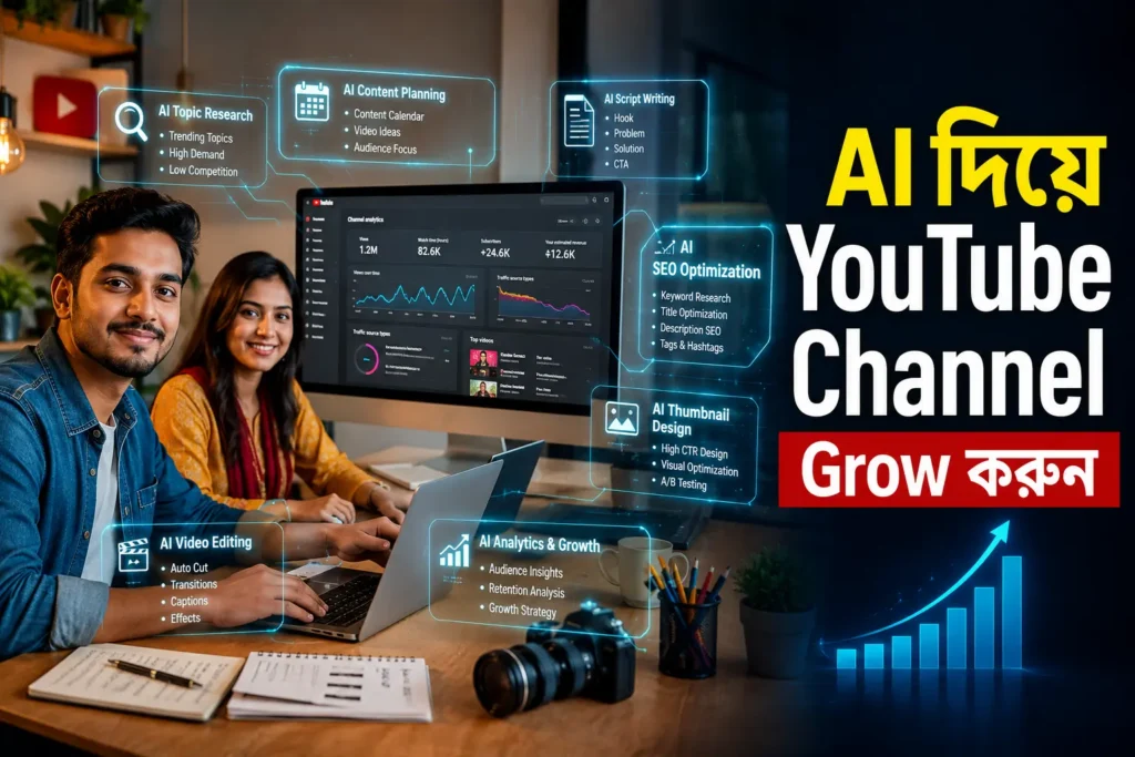 AI দিয়ে YouTube Channel Grow করুন