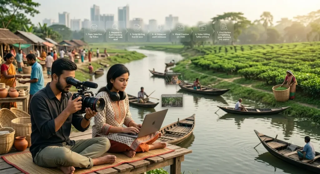 বাংলাদেশের বাস্তব গল্প নিয়ে AI Documentary Video Production