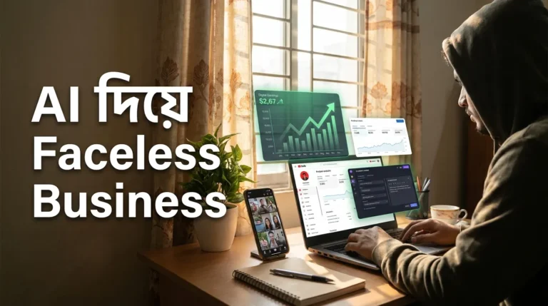 AI দিয়ে Faceless Business শুরু করার ধাপসমূহ