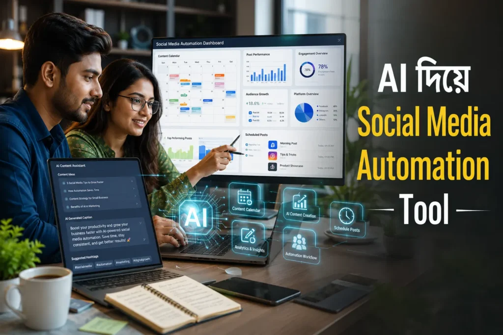 AI দিয়ে Social Media Automation Tool ব্যবহার করে সোশ্যাল মিডিয়া ম্যানেজমেন্ট