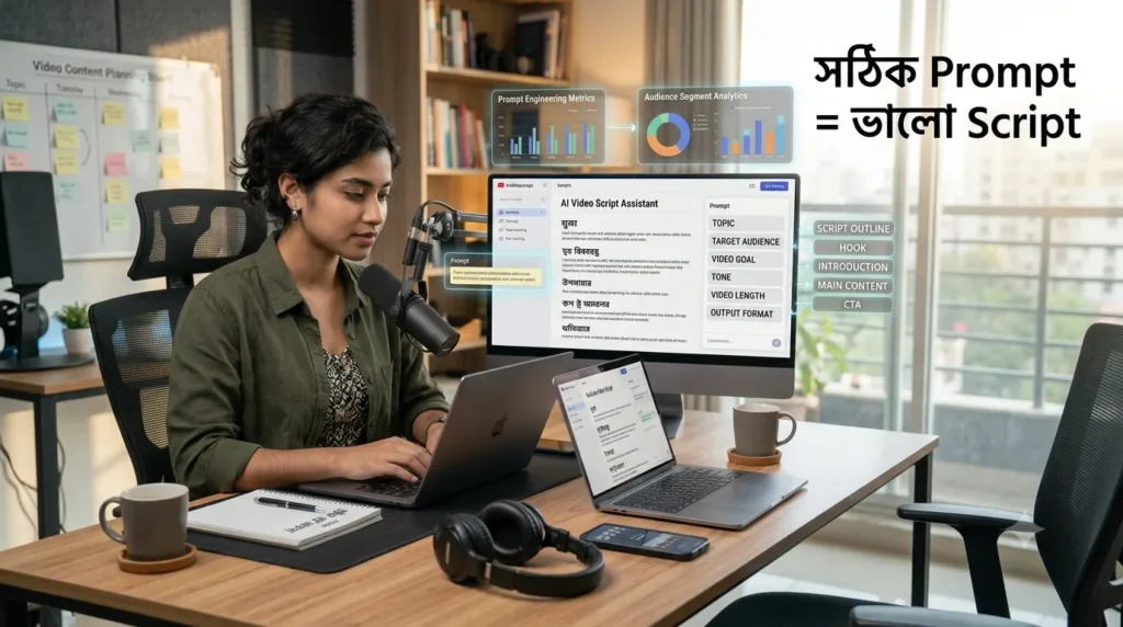 AI দিয়ে YouTube ভিডিওর Script লেখার কার্যকর Workflow