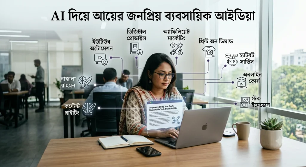 বাংলাদেশি উদ্যোক্তা AI ব্যবহার করে অনলাইন ব্যবসা পরিচালনা করছেন