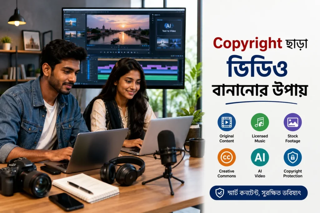Copyright ছাড়া ভিডিও বানানোর উপায়