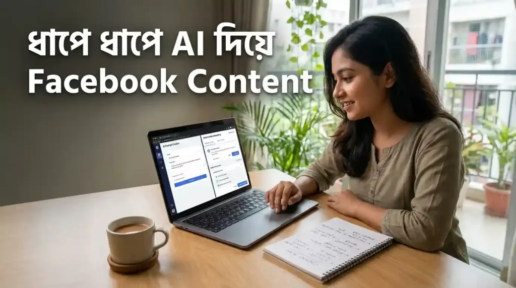 AI ব্যবহার করে Facebook পোস্ট তৈরির ধাপ