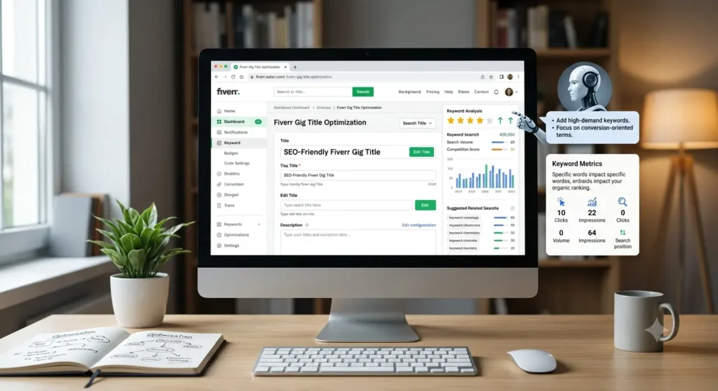 AI দিয়ে Fiverr Gig Optimization করার প্রক্রিয়া