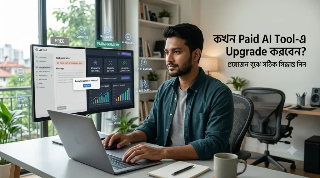 AI Tool-এর Free ও Premium Feature তুলনা