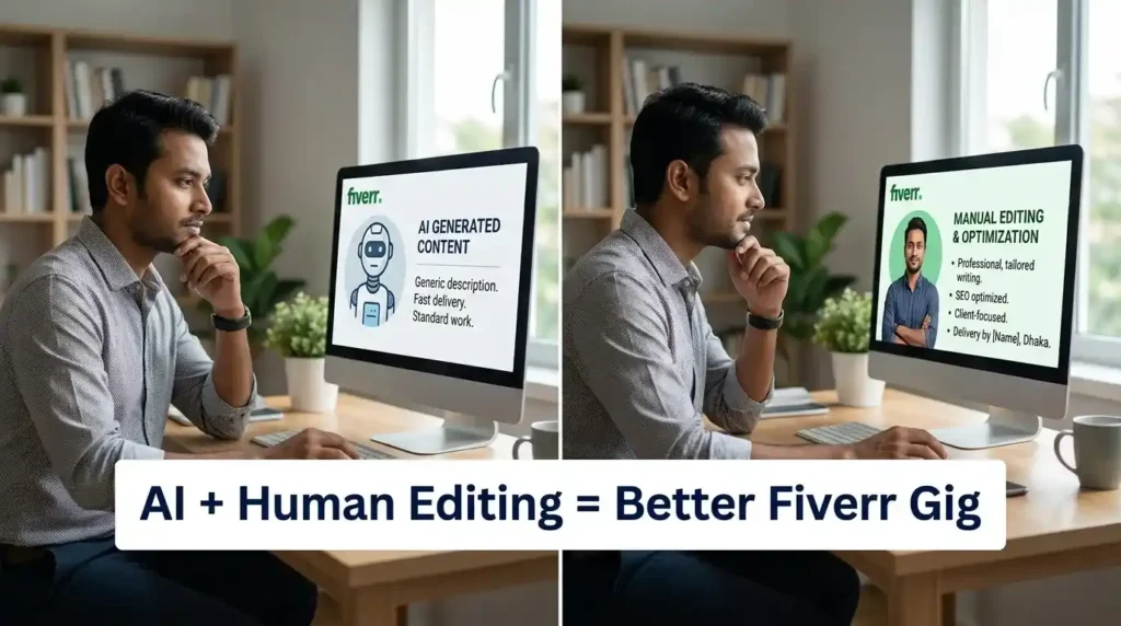 AI Prompt ব্যবহার করে SEO-Friendly Fiverr Gig Description লেখার ধাপ