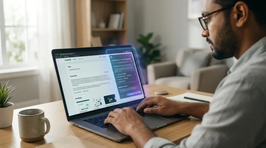 Upwork freelancing profile setup Bangladesh