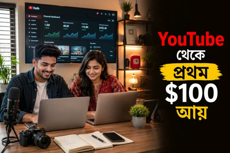 YouTube থেকে প্রথম $100 আয় করার কৌশল