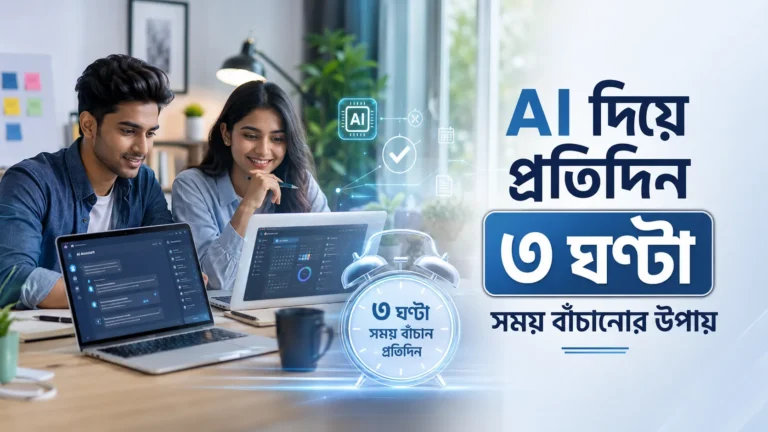 AI দিয়ে প্রতিদিন ৩ ঘণ্টা সময় বাঁচানোর উপায়