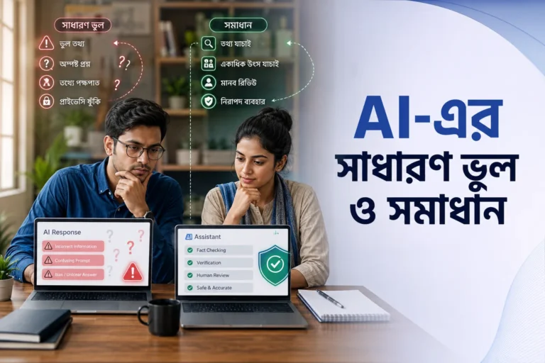 AI-এর সাধারণ ভুল ও সমাধান নিয়ে সচেতনতামূলক গাইড