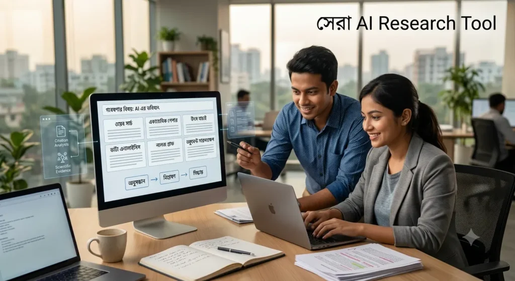 AI Research Tool-এর মাধ্যমে তথ্য বিশ্লেষণ ও গবেষণা