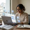 ai-study-plan-bangladesh. AI ব্যবহার করে স্মার্ট স্টাডি প্ল্যান তৈরি করার দৃশ্য