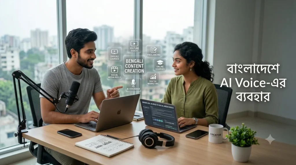 AI Voice Generator দিয়ে YouTube Video-এর Voiceover তৈরি