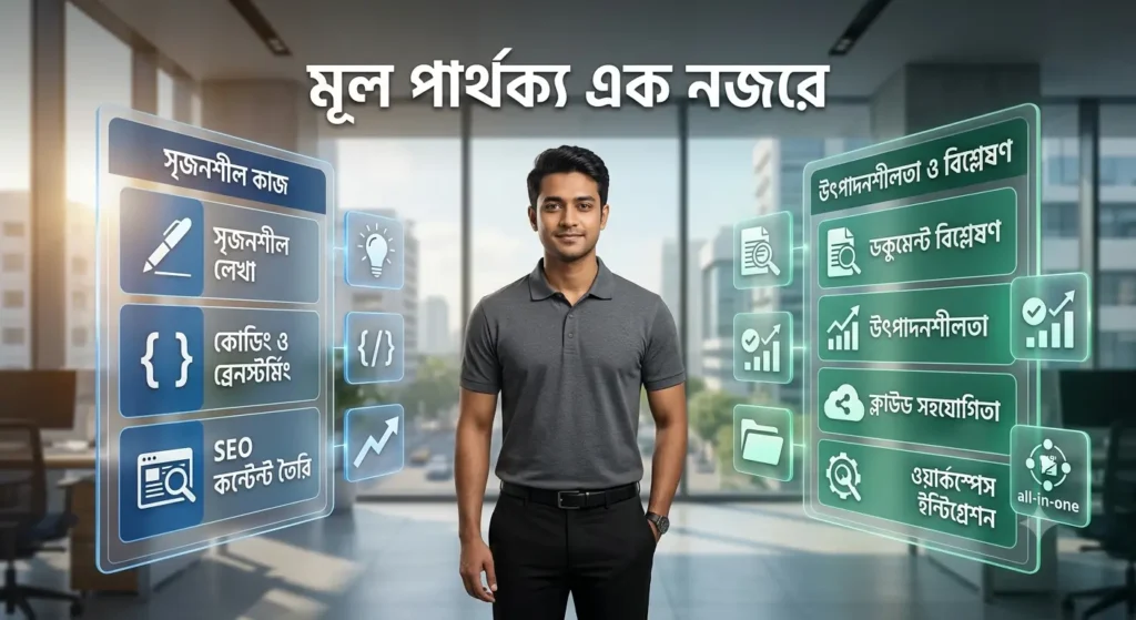 বাংলা ভাষায় ChatGPT এবং Gemini AI-এর তুলনা