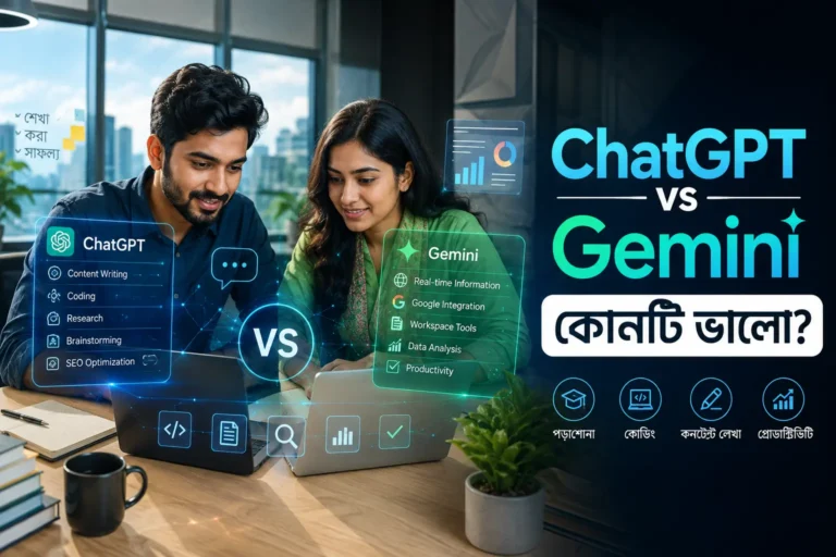 ChatGPT vs Gemini তুলনামূলক গাইড বাংলাদেশ