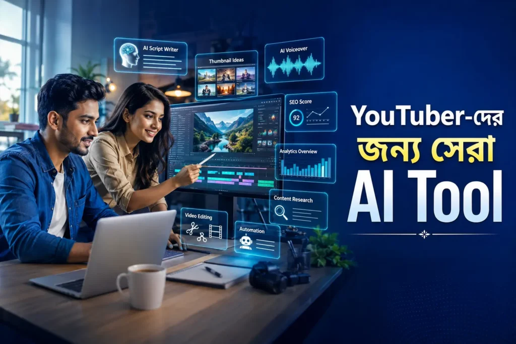 YouTuber-দের জন্য সেরা AI Tool ব্যবহার করে বাংলাদেশি Content Creator